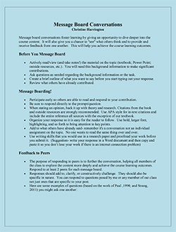 How To Message Board