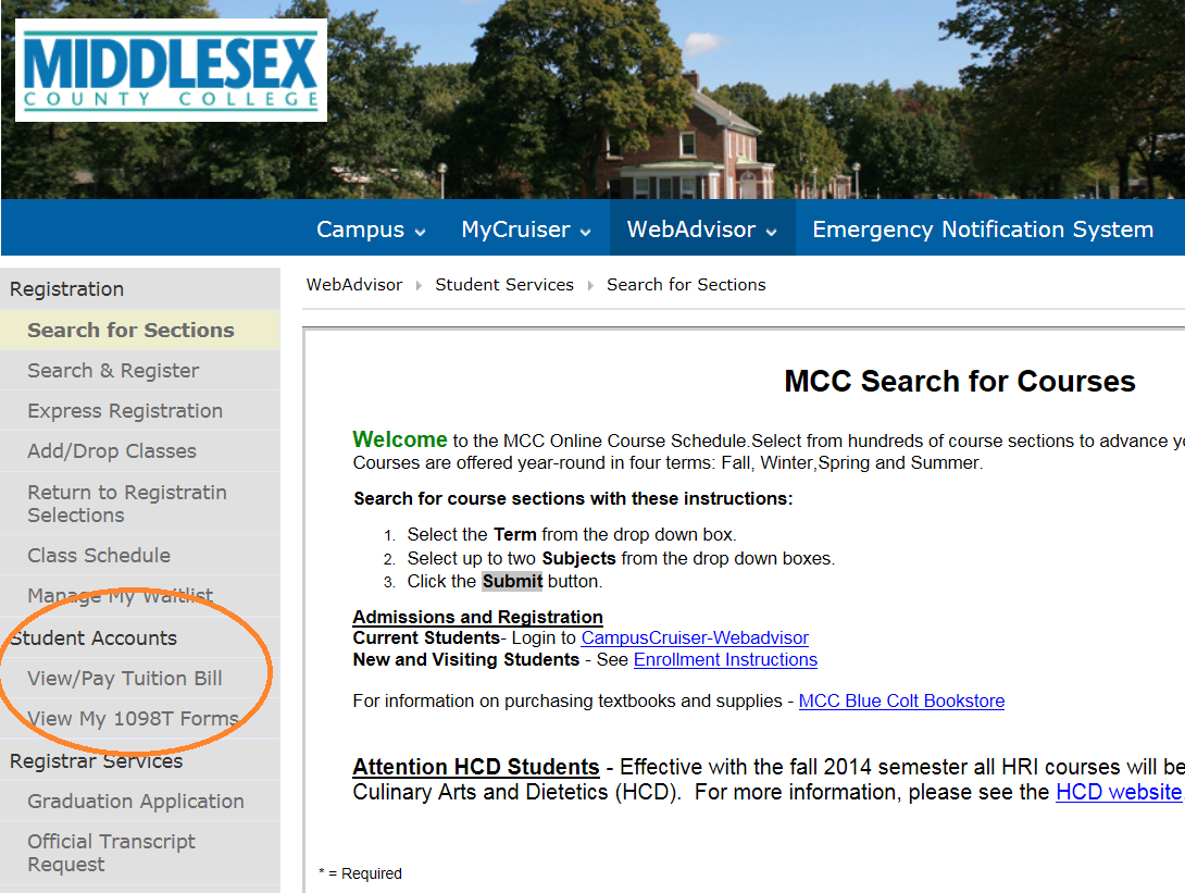 View-Pay-Tuition-Bill