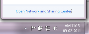 Open Network and Sharing Center
