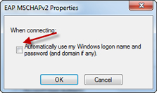 Automatically use my Windowns logon name and password