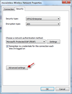 Select Advanced Settings